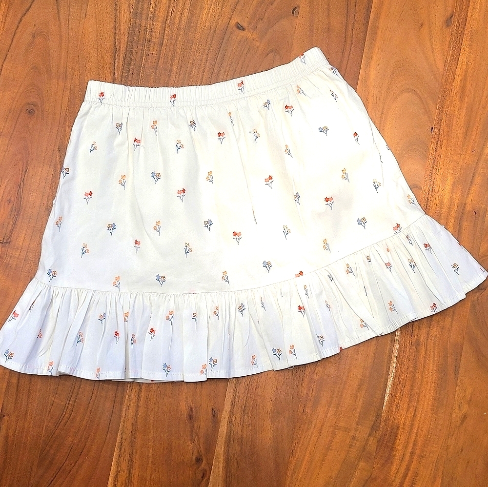 Floral Mini Skirt, Size 7/8